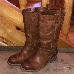 COACH Brown Leather Boots!